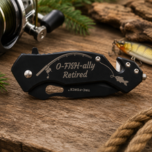 Load image into Gallery viewer, O-Fish-ally Retired Fishing Knife – Retirement Gift for Fisherman