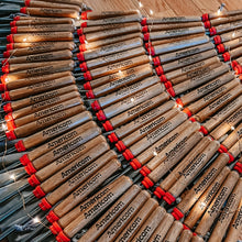 Load image into Gallery viewer, Engraved s'mores forks for roasting marshmallows, ideal for corporate party favors and client appreciation gifts