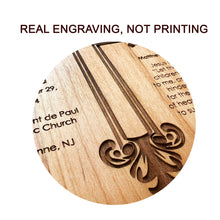 Load image into Gallery viewer, Baptism Gifts With Name, Personalized Baptism Cross for Girl or Boy, Wooden Plaque for Baby Dedication, Christening Gift