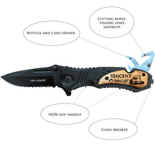 Load image into Gallery viewer, Customized Truck Driver Gift - Semi Truck Driver Pocket Knife - Drive Save Dad, Husband
