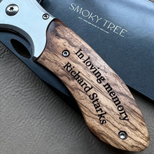 Load image into Gallery viewer, In Loving Memory Personalized Engraved Knife for Men, Memorial Gift, Sympathy Gift