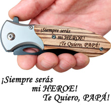Load image into Gallery viewer, Siempre seras mi Heroe Te Quiero Papa - Spanish Dad Gift