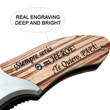 Load image into Gallery viewer, Siempre seras mi Heroe Te Quiero Papa - Spanish Dad Gift