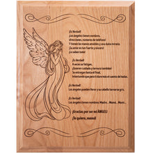 Load image into Gallery viewer, Spanish Mom Gift - Poema Sentimental Para Mamá - Wooden Plaque 7x9