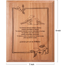 Load image into Gallery viewer, Regalo para Mamá de Hijo o Hija - Spanish Mexican Madre Gift - Wall Art for Mom