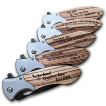 Load image into Gallery viewer, Personalized Pocket Knife for Men, Custom Engraved Gift for Him