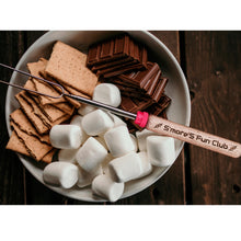 Load image into Gallery viewer, Pre-made Funny Engraved Telescoping Smores Forks - 6 styles
