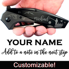 Load image into Gallery viewer, Engraved Fly Fishing Knife - Fly fishing gift - Personalized Fly Fisherman Knife