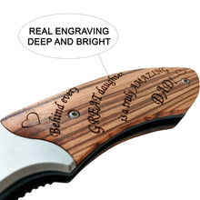 Load image into Gallery viewer, Knife for Dad from Daughter - Behind every great daughter is a truly amazing dad!