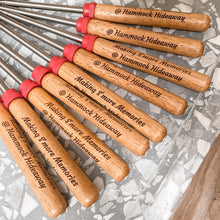 Load image into Gallery viewer, Custom Engraved S'mores Skewers β Bulk Corporate Gifts with Logo | Holiday Employee & Client Gifts