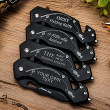 Load image into Gallery viewer, Personalized Fishing Knife – Custom Engraved Fisherman Gift

