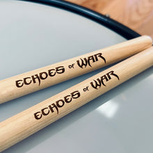 Load image into Gallery viewer, Custom Engraved Drumsticks – Personalized Hickory Gift for Drummers - 1 Pair
