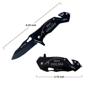 REEL COOL DAD - Pocket Fishing Knife for Dad Who Loves Fishing