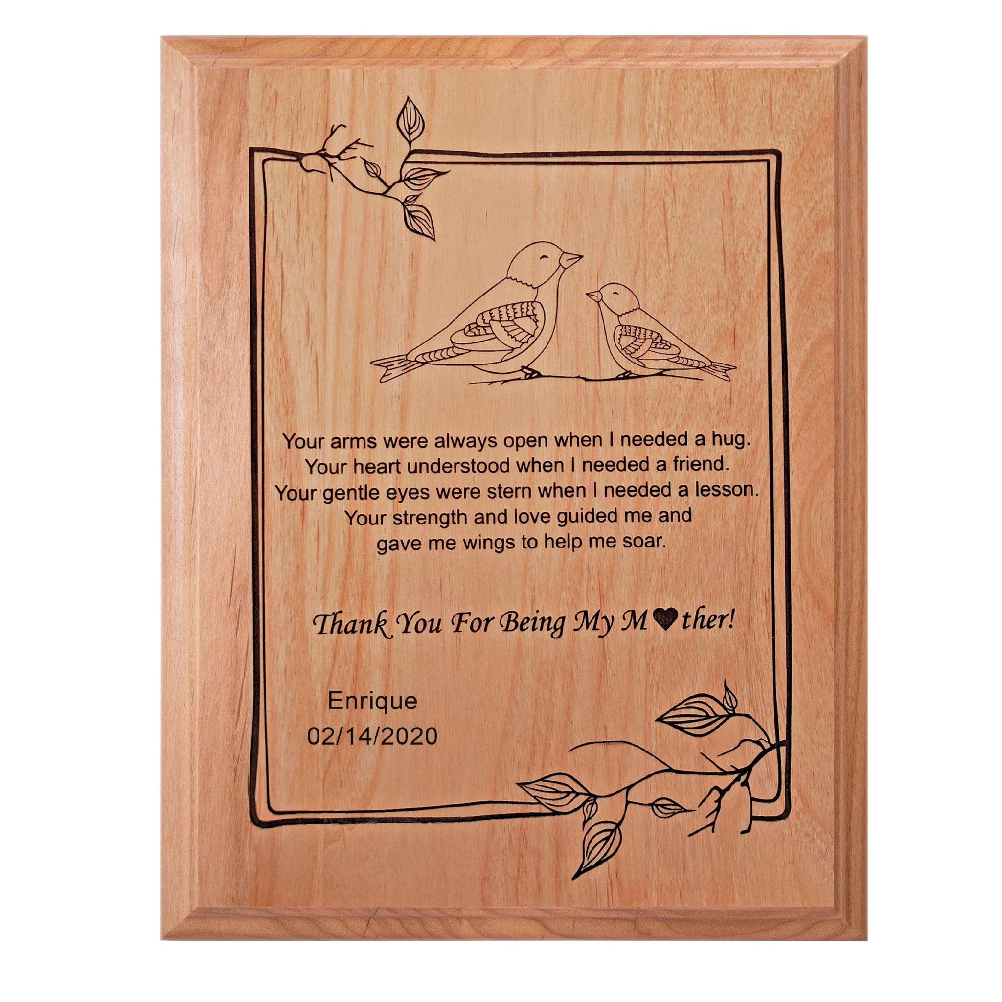 Engraved Thank You Plaques  Personalized Wooden Plaques