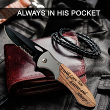 Load image into Gallery viewer, Engraved Pocket Knife for Husband - I will love you forever and always!
